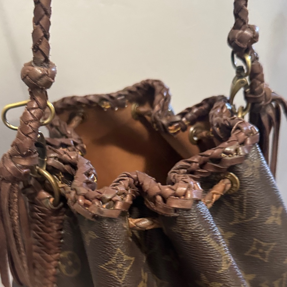 Brown Monogram Drawstring Bucket Bag - Picture 4 of 12